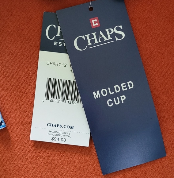 CHAPS Swimwear Skirted One Piece Swimsuit Size 12 - Picture 13 of 14